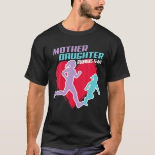 T-shirt Équipe cool mère fille Funny Runner T