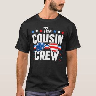 T-shirt Équipe Cousin 4 juillet Famille Patriotique Améric