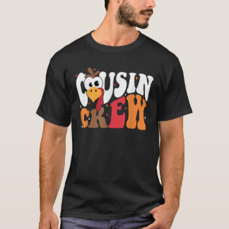 T-shirt Équipe Cousin Thanksgiving Turquie Équipe Toddler