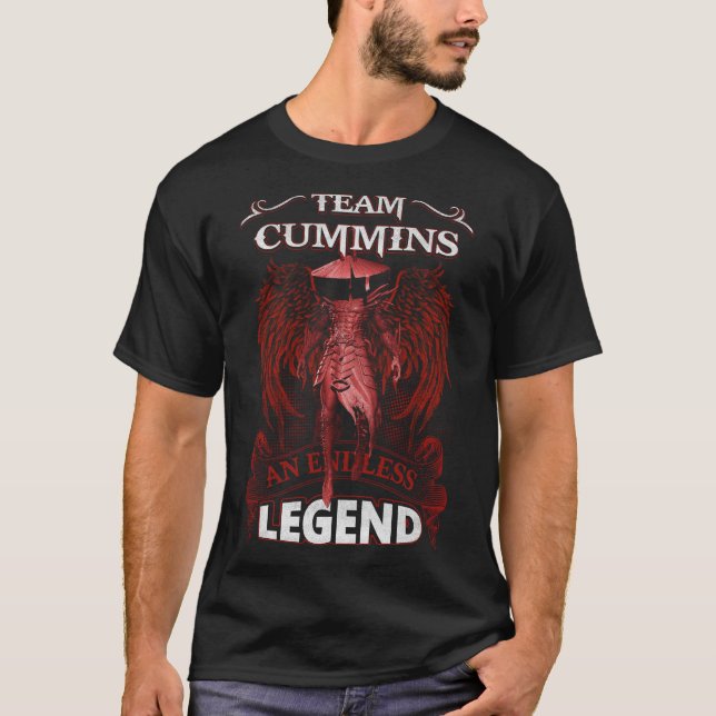 T-shirt Équipe CUMMINS - Une LÉGENDE infinie (Devant)
