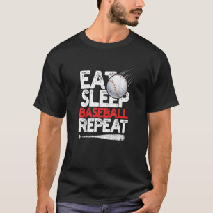 T-shirt Équipe cycliste Eat Sleep Baseball