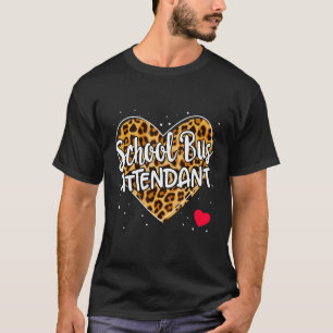 T-shirt Équipe d'agents d'autobus scolaire qui effectue de