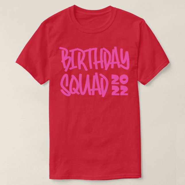 T-shirt Équipe d'anniversaire 2022 2 (Design devant)