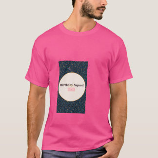 T-shirt Équipe d'anniversaire Confetti