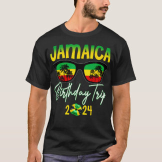 T-shirt Équipe d'anniversaire Jamaïque 2024 Hommes Femmes 