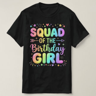 T-shirt Équipe d'anniversaire pour fille mignonne kawaii