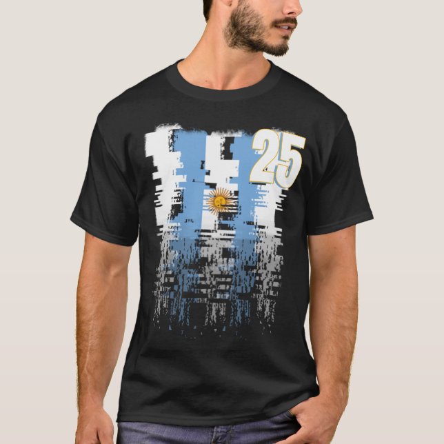 T-shirt équipe d'argentine de football Jerseys, équipe d'a (Devant)