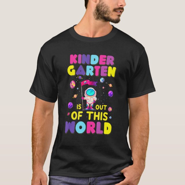 T-shirt Équipe d'astronautes de jardin d'enfants Équipe d' (Devant)