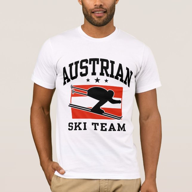 T-shirt Équipe d'Autriche de ski (Devant)