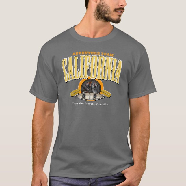 T-shirt Équipe d'aventure de la Californie (Devant)