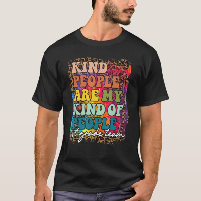 T-shirt Équipe de 1ère année Leopard Les gens sont mon gen (Devant)