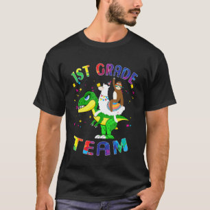 T-shirt Équipe de 1re année Lama Paresseux Rex Premier Jou