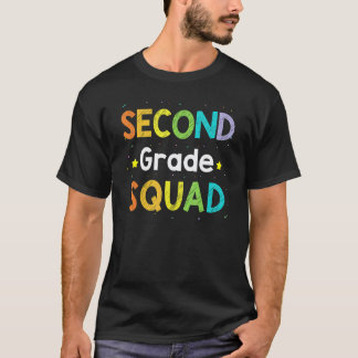 T-shirt Équipe de 2e année Deuxième Enseignant Équipe d'él
