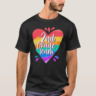 T-shirt Équipe de 2e année Retour à l'école Enseignant de