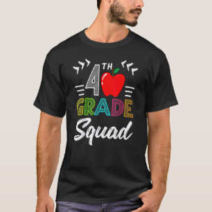 T-shirt Équipe de 4e année de la meilleure équipe Retour à