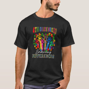 T-shirt Équipe de 4e année embrassant les différences Auti