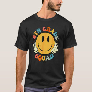 T-shirt Équipe de 4e année visage souriant élève enseignan
