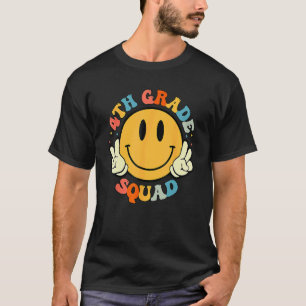 T-shirt Équipe de 4e année visage souriant élève enseignan