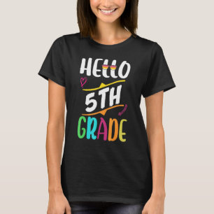 T-shirt Équipe de 5e année Bonjour Enseignant de cinquième