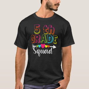 T-shirt Équipe de 5e année Cinquième Enseignant Étudiant É