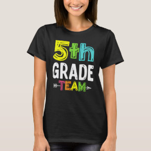T-shirt Équipe de 5e année Cinquième Enseignant Étudiant R