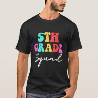 T-shirt Équipe de 5e année Retour à l'école Enseignant Élè