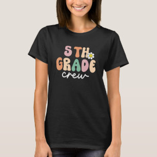 T-shirt Équipe de 5e année Rétro Femmes Super Joyeuses Pre