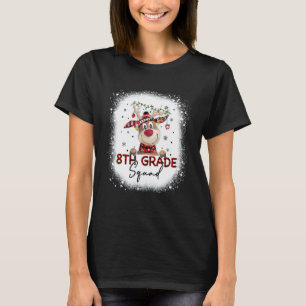 T-shirt Équipe de 8e année carreau rennes chapeau de Père