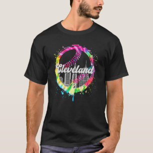 T-shirt Équipe de base-ball I Love Cleveland Ohio