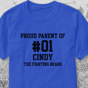 T-shirt Équipe de baseball Blue Black