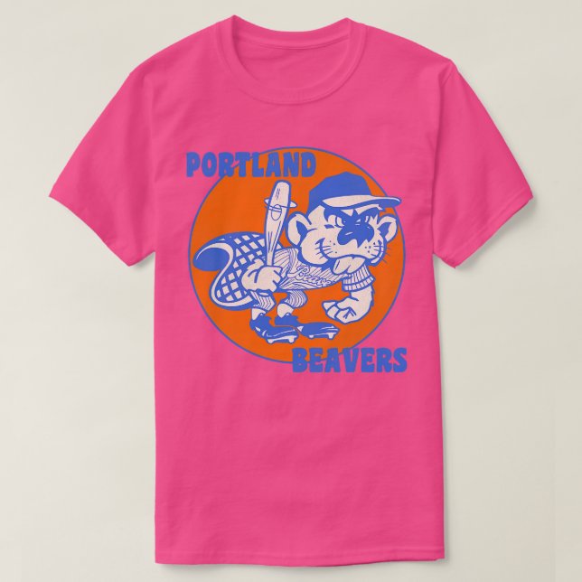 T-shirt Équipe de baseball des castors de Portland (Design devant)