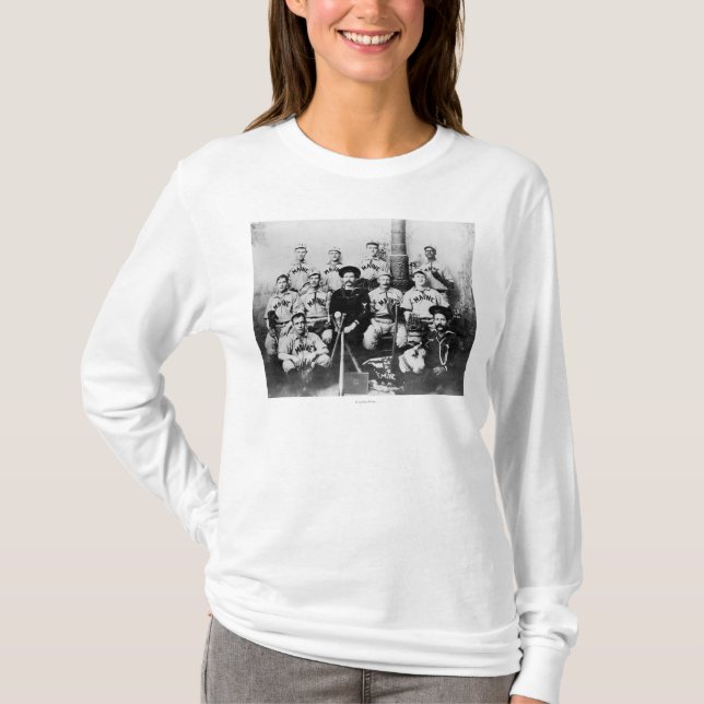 T-shirt Équipe de baseball d'USS Maine à La Havane Cuba (Devant)