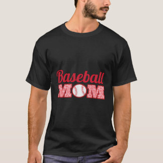 T-shirt Équipe De Baseball Femmes Jeu Lettrer Citation Mèr