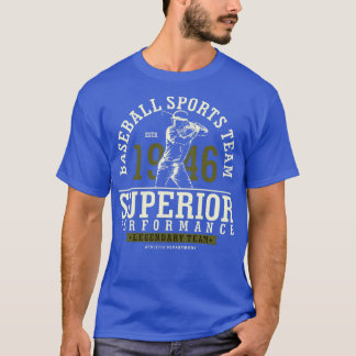 T-shirt Équipe de baseball Sport Estd 1946