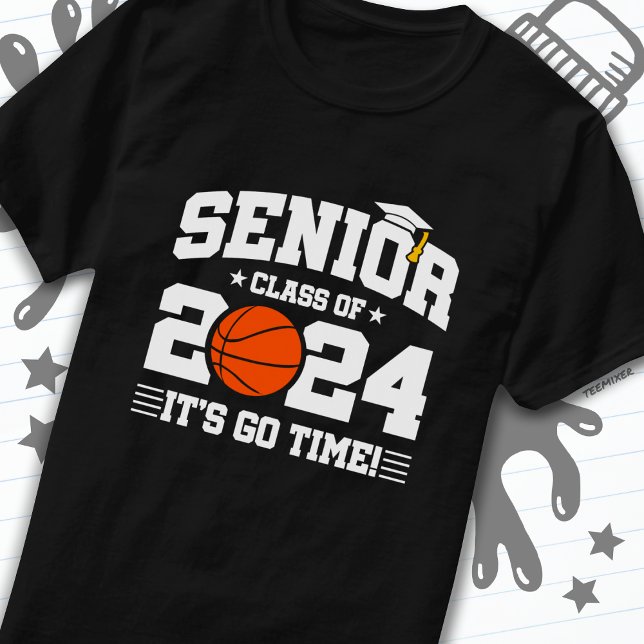 T-shirt Équipe de basket-ball Classe 2024 Graduation Senio (Créateur téléchargé)