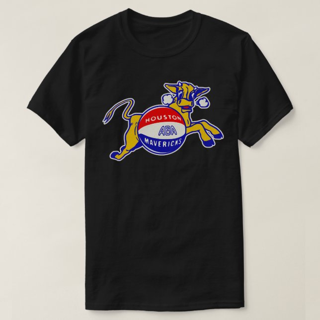 T-shirt Équipe de basket-ball des Mavericks de Houston (Design devant)