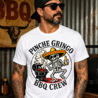 T-shirt Équipe de BBQ Pinche Gringo Amoureux drôle de BBQ 