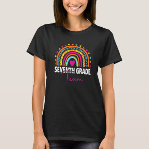 T-shirt Équipe de bienvenue arc-en-ciel septième année Éq