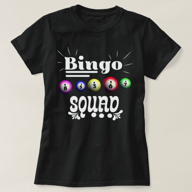 T-shirt Équipe de Bingo (Design devant)
