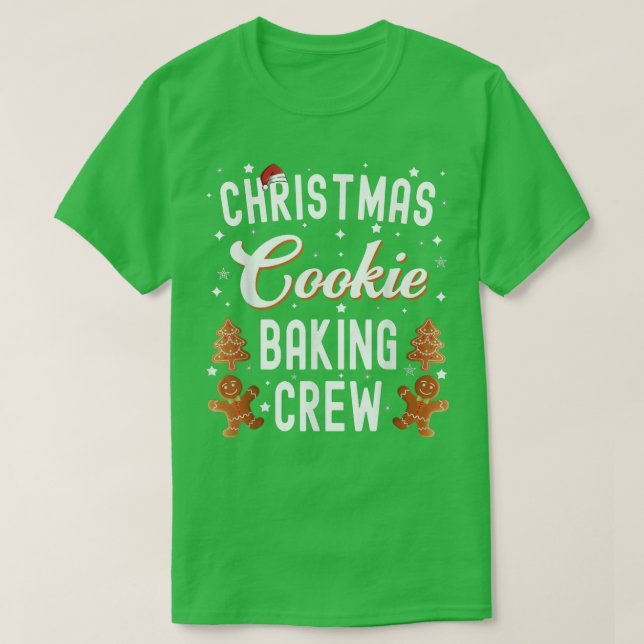 T-shirt Équipe de biscuits de Noël (Design devant)
