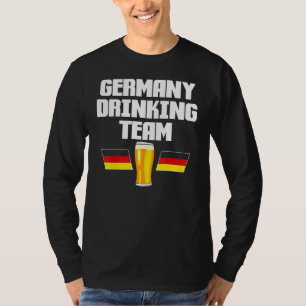 T-shirt Équipe de boisson d'Allemagne Fête populaire allem