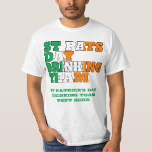 T-shirt Équipe de boisson de la journée St Pats