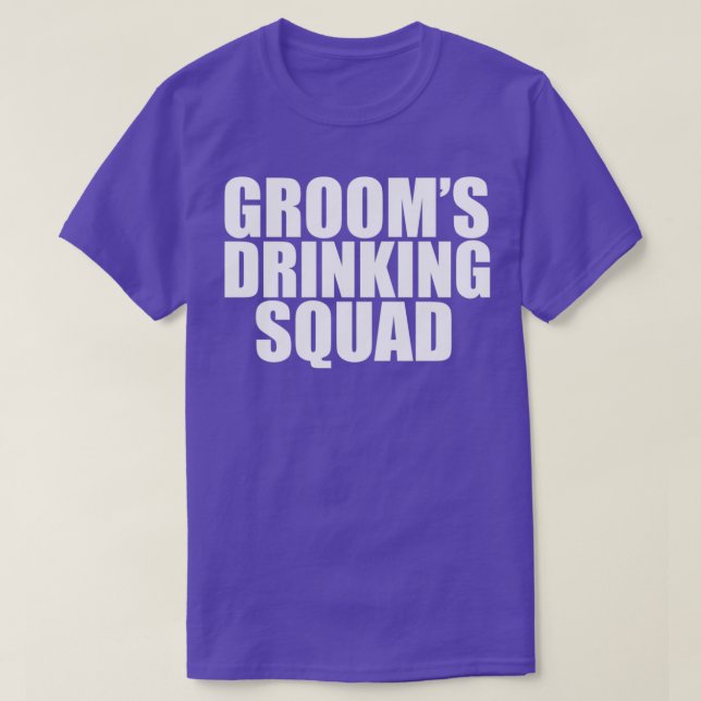 T-shirt Équipe de boisson de marié Fête des garçons d'honn (Design devant)