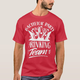 T-shirt Équipe de boisson d'enterrement de vie de garçon M