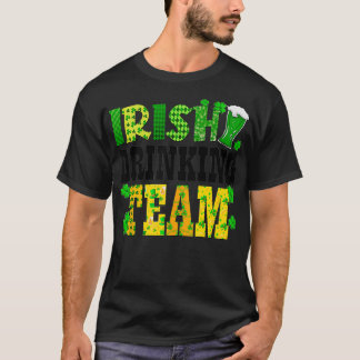 T-shirt Équipe de boisson irlandaise Verre de bière Shamro