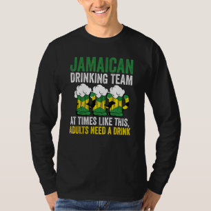 T-shirt Équipe de boisson jamaïcaine fois Jamaïque Jamaïca