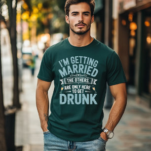 T-shirt Équipe de boisson pour enterrement de vie de garço