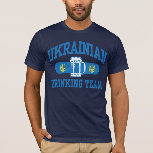 T-shirt Équipe de boisson ukrainienne (Devant)