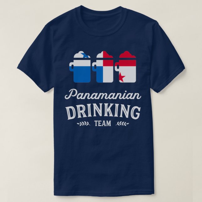 T-shirt Équipe de boissons de Panama de bière (Design devant)