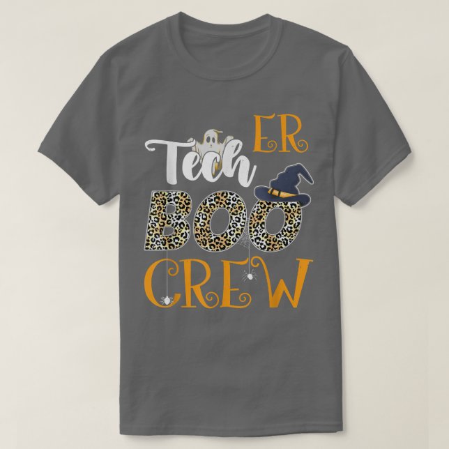 T-shirt Équipe de boo de technologie ER Éffrayant Hallowee (Design devant)